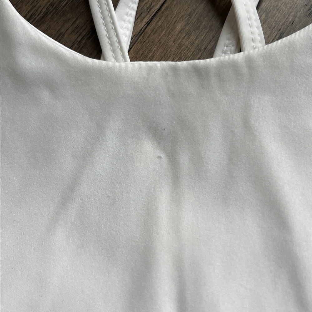 Electric Yoga White Crisscross Top - Picture 3 of 4